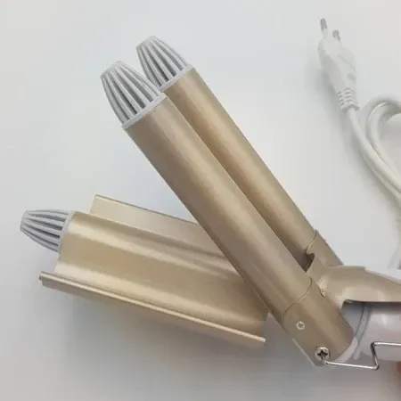 Потрійна плойка Gemei GM-1988-25 Triple для локонів 40 Вт, 1 режим роботи, керамічне покриття 4110 Одеса - фото 9