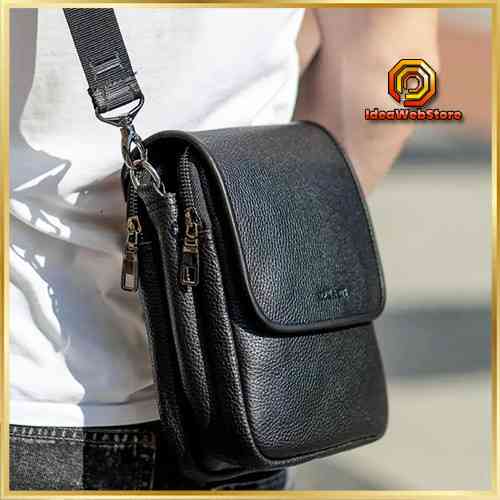 Кожаный мессенджер мужской Tiding Bag Киев