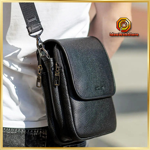 Шкіряний месенджер чоловічий Tiding Bag Київ - фото 1