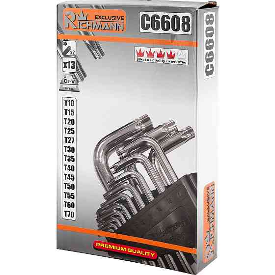 Набір зірочок TORX 2-19 мм 13 ел Richmann (C6608) Коломия