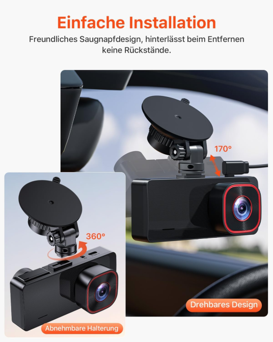 Видеорегистратор Bestsee M22PRO 3 камеры 2.5K+1080P+1080P, 64 ГБ, WDR, Wi-Fi, G-сенсор, парковка 24/7 Киев - изображение 9