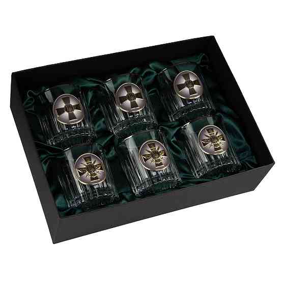 Набір келихів для віскі «ГЕНШТАБ ЗСУ» Boss Crystal, 6 келихів Рівне