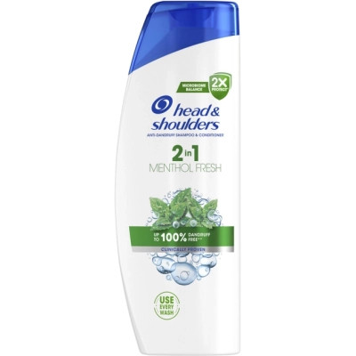 Шампунь Head & Shoulders 2 в 1 Против перхоти Свежесть ментола 625 мл (8700216305372) Винница - изображение 1