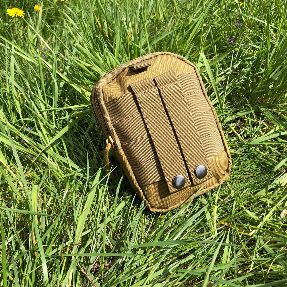 Тактична сумка - сумка для телефону, система MOLLE органайзер тактичний з кордури. Колір: койот SK-38 Львів - фото 4