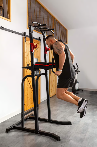 Силова станція тренажер HS-1018K підлогові турнік і бруси для дому та спортзалу багатофункціональна для всіх типів м'язів Київ - фото 8