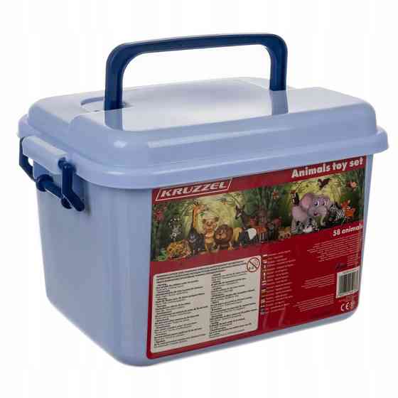 Великий ігровий набір фігурок тварин 48 шт в ящику Kruzzel (24816) Нововолинськ