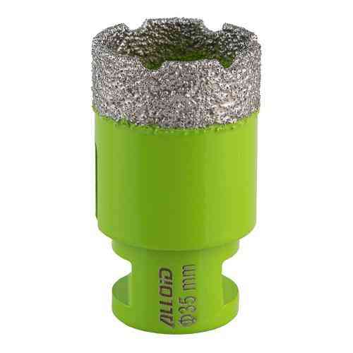 Свердло корончате алмазне по кераміці 35мм, для КШМ М14х2мм Alloid Одеса