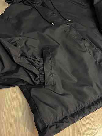 Куртка жіноча Lady Yep 9096-1 вітрівка оверсайз подовжена з капюшоном, чорний, one size Одеса
