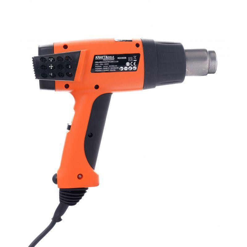 Строительный фен с насадками  Kraft & Dele KD3028  2000 Вт Киев - изображение 4