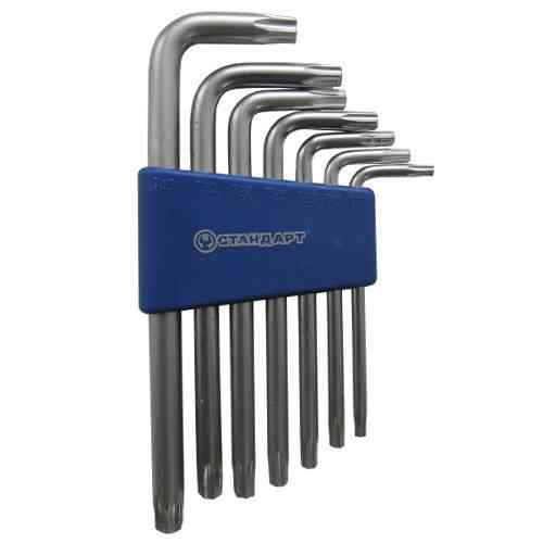Набір ключів TORX Г-обр. з отвором 7 од. СТАНДАРТ TKS0701 Чернігів