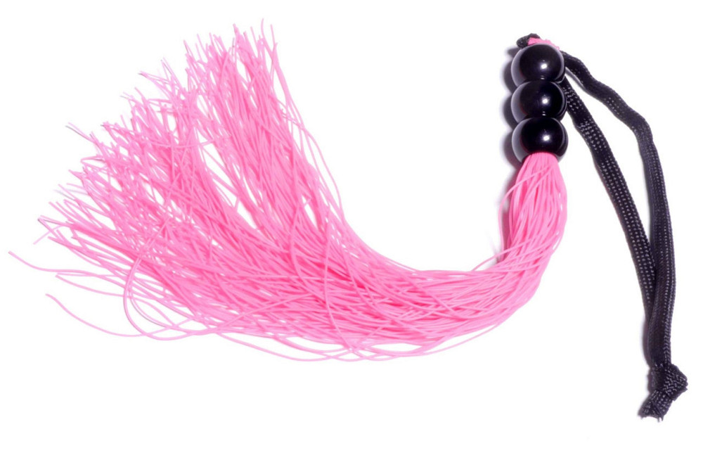 Силиконовый флогер ( длина 26 см ) Fetish Boss Series - Silicone Whip Pink 10