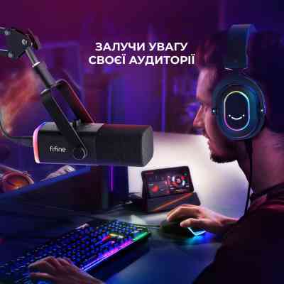 Микрофон Fifine AM8T USB Black (AM8T) Винница