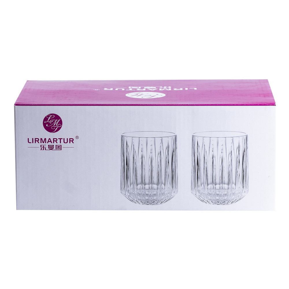 TS Kitchen Набір склянок скляних 6 штук по 315 мл прозорий із золотим обідком Київ - фото 3