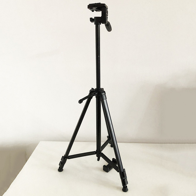 Штатив для блоггера TriPod 380A 0.50-1.35м, Штатив с устойчивой конструкцией для студии HX-19 Львов - изображение 3
