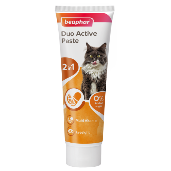 Мультивітамінна подвійна паста для котів Beaphar Duo Active Paste for Cats паста для здоров'я кишківника 100 г Вінниця