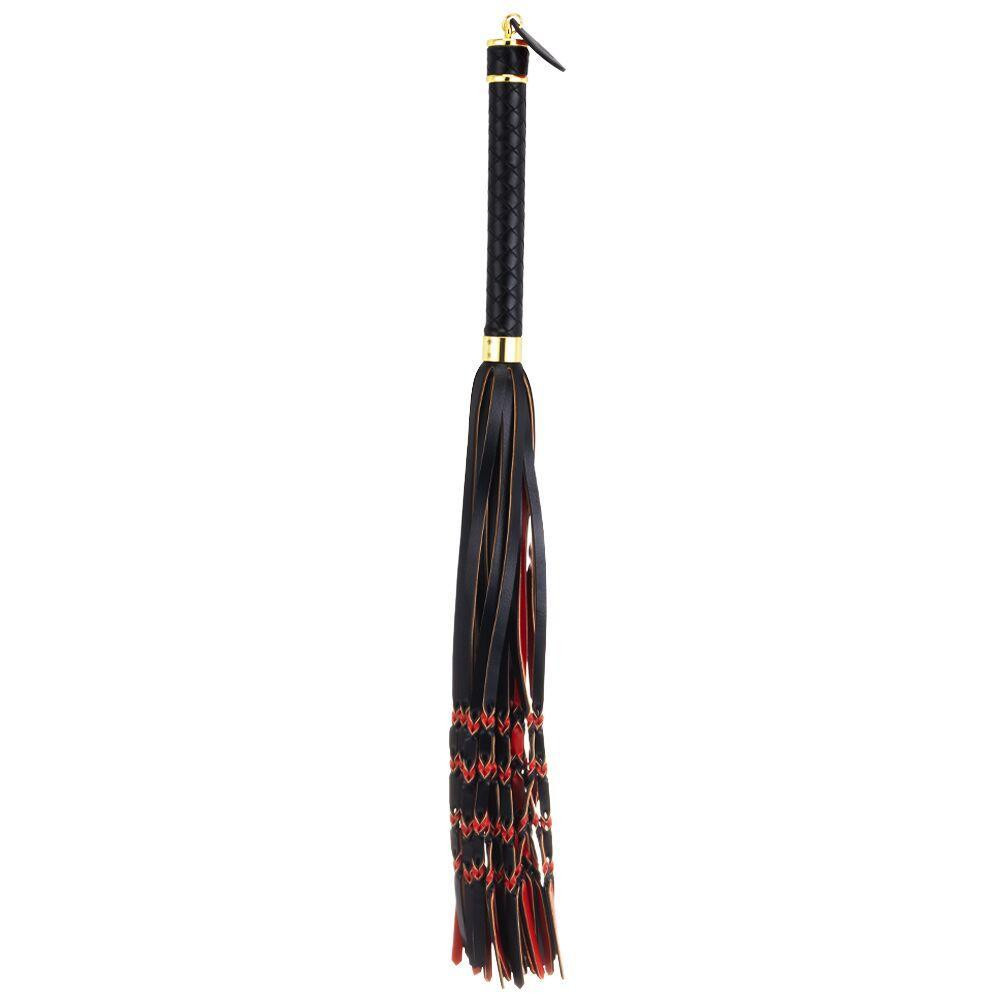 Флоггер LOCKINK SEVANDA Red & Black Braided Tail Flogger Sex Aura Киев - изображение 2