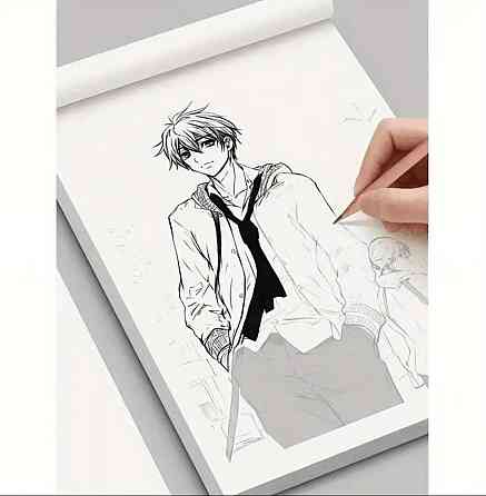 Книга для навчання малюванню аніме персонажів – лінійні контури Київ