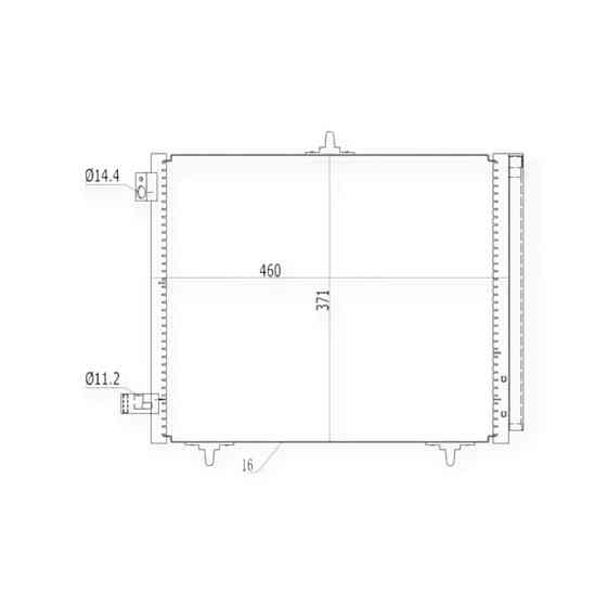 Радиатор Citroen C3, Peugeot 207, 208 1.0-1.6i, D 02- кондиционера Мукачево