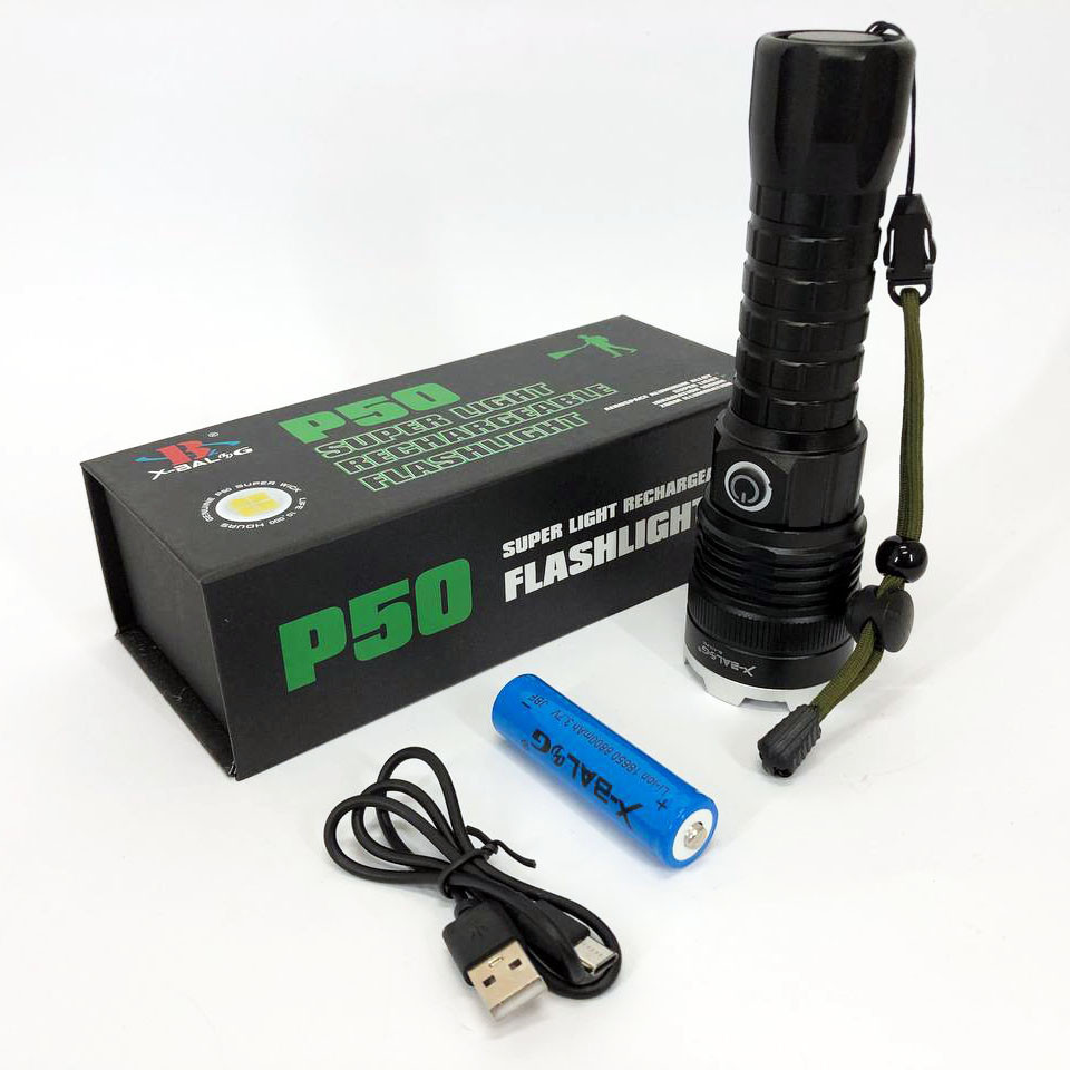 Фонарь ручной металлический, Многофункциональный тактический фонарь Алюминиевый 18650 QM-45 Львов - изображение 9