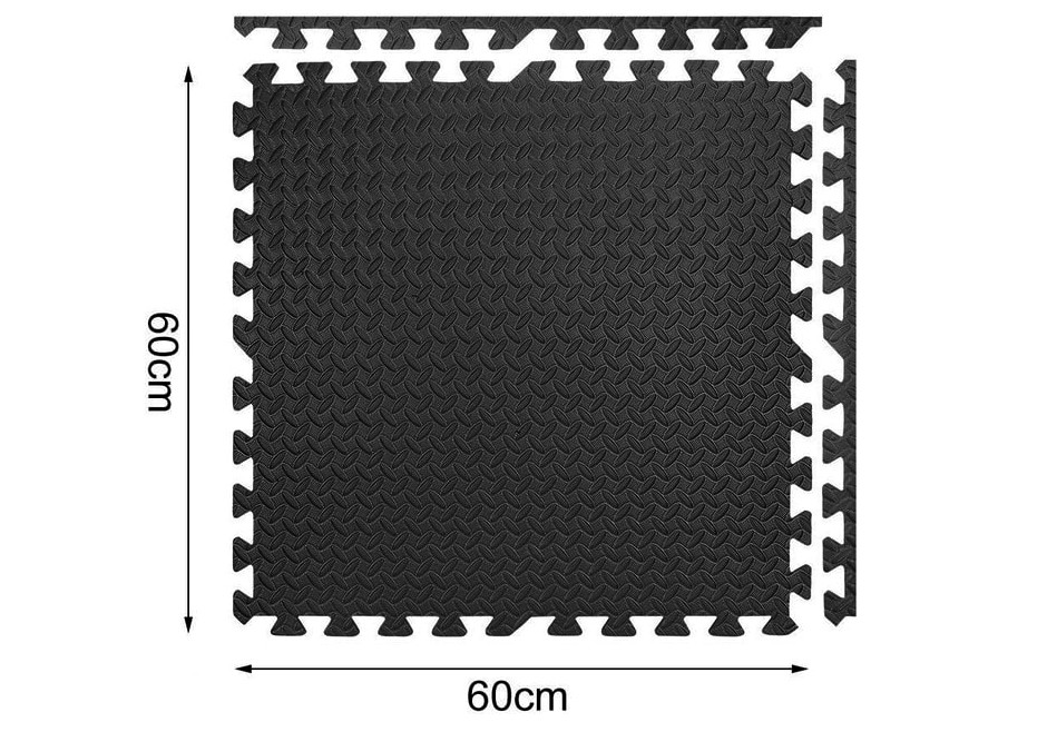 Татамі мат EasyFit SwallowTail 4 шт (60х60х1 см) пазл хвіст ластівки з бортиком Коломия - фото 2