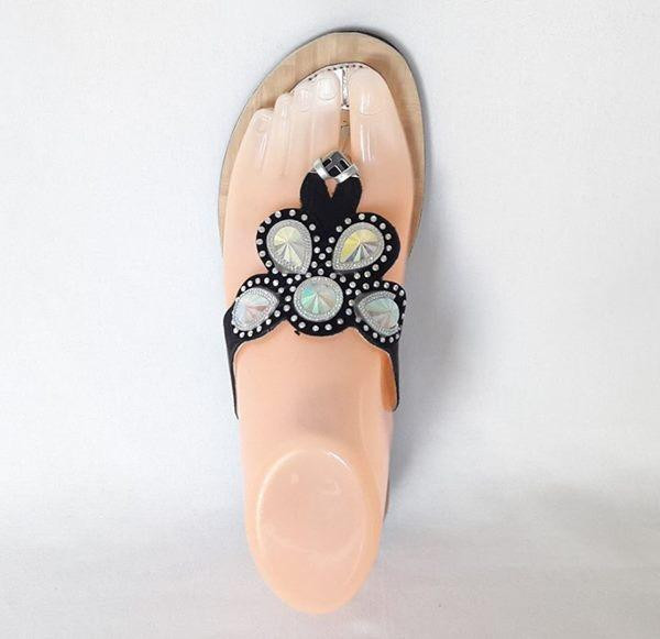 Женские Тапочки Шлёпанцы Сланцы Вьетнамки Чёрные (размеры: 36,37) Днепр - изображение 5