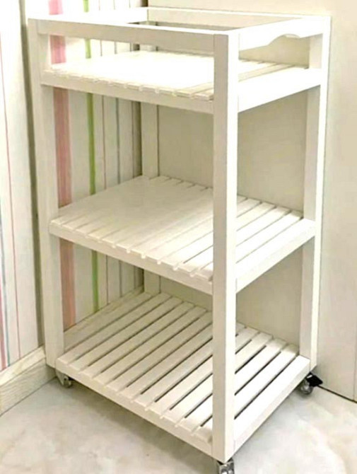 Етажерка для ванної на коліщатах "Туріман" зефір Миколаїв - фото 1