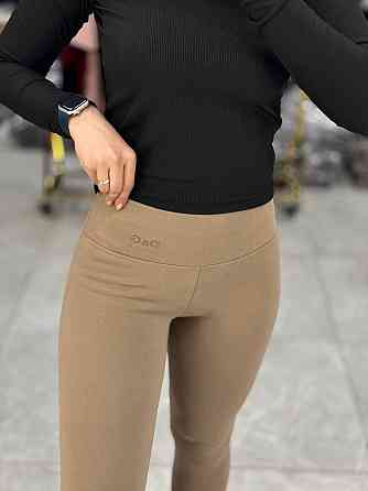 Жіночі теплі базові лосини з накатом трикотаж на хутрі Бежевий, 46/48 Одеса