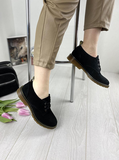 Sothby 's Туфлі жіночі Sothby 's M-375 чорні (весна-осінь, замша натуральна) (3111) Коломыя - изображение 7