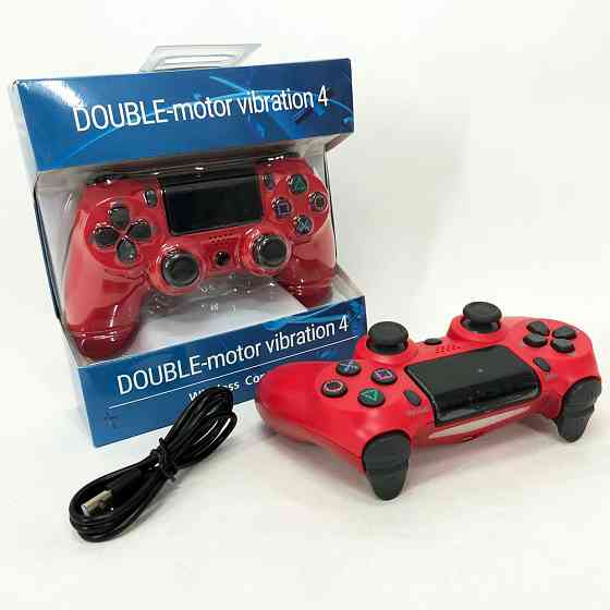 Джойстик DOUBLESHOCK для PS 4, бездротовий ігровий геймпад PS4/PC акумуляторний джойстик. Колір: червоний XO-99 Львів