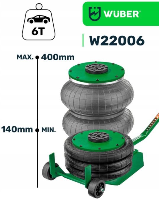 Пневмодомкрат Wuber 6т (Польша) Киев - изображение 2