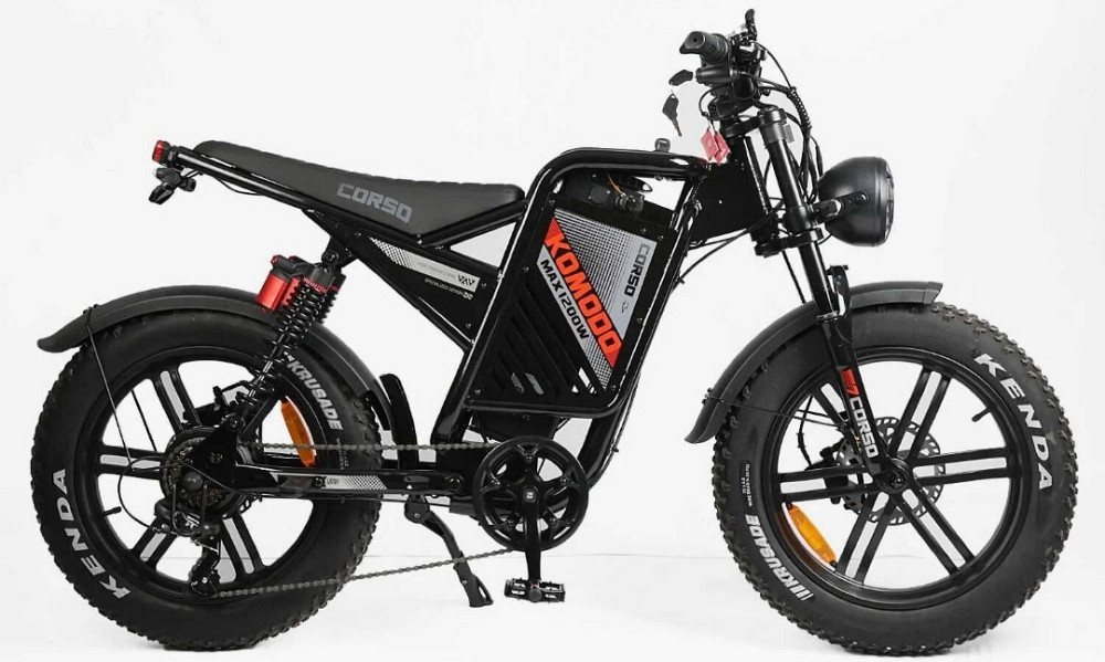 НОВИНКА 2026! Электровелосипед Corso Komodo 20 1200W,60V21AH -Красный. Харьков - изображение 8
