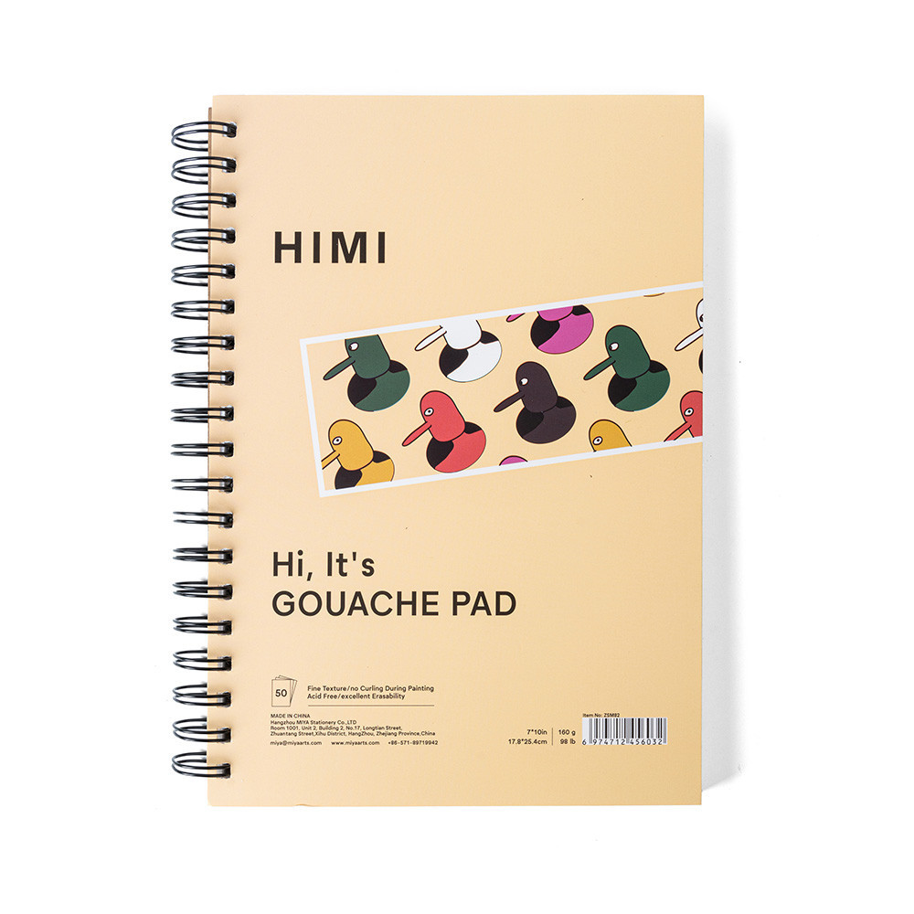 Набір гуашевих фарб HIMI Twin Cup 72 кольори по 12 мл, Green Apple, з пеналом та аксесуарами Київ - фото 7