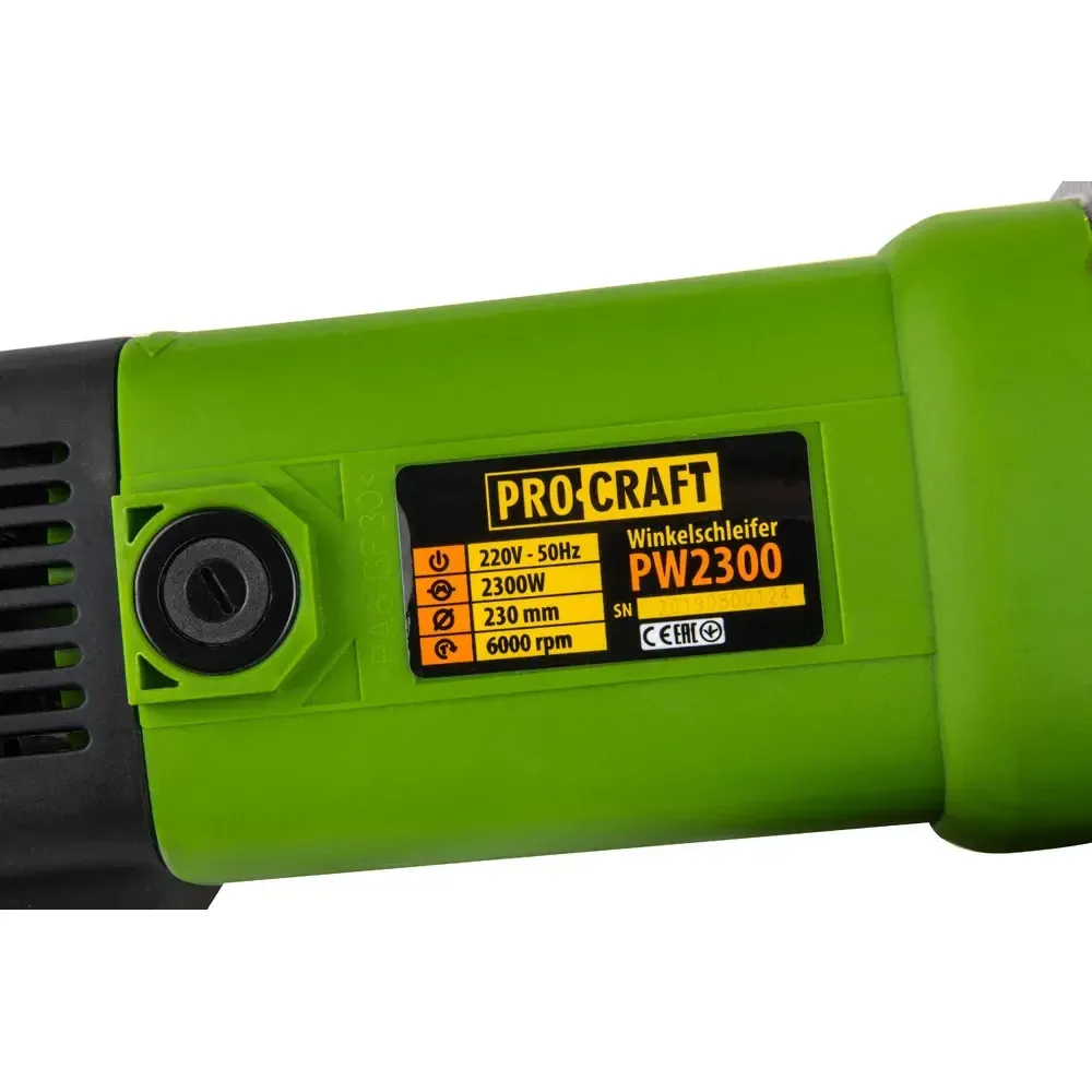 Кутова шліфмашина 2000 Вт Procraft  болгарка електрична з мідною обмоткою шліфувальний інструмент по металу та будівництву Львів - фото 4