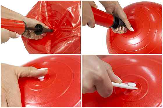 Фитбол Hop-Sport 45см серебристый + насос 2020 Киев