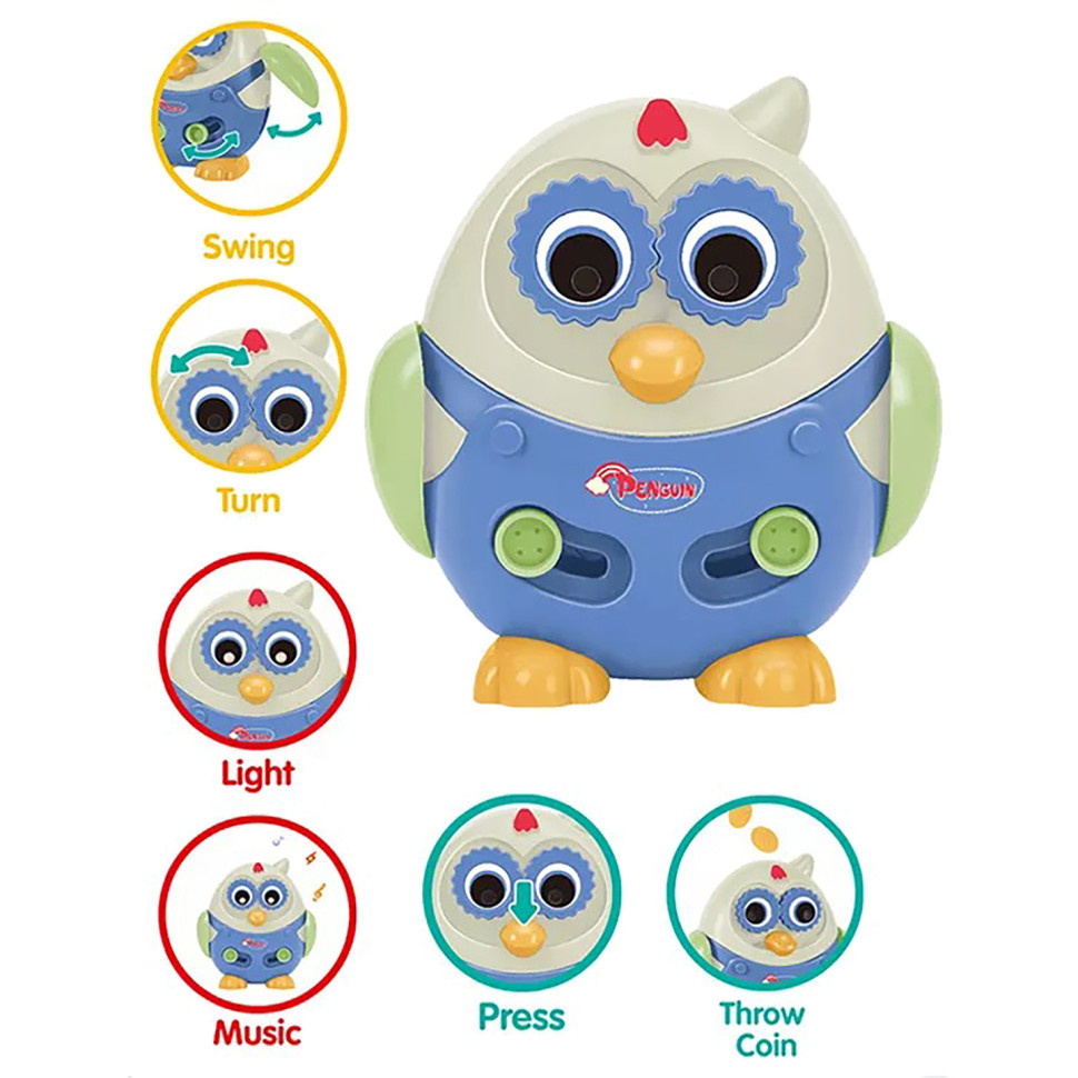 Животное музыкальное пингвин 25875E, 19*20*9,5см Винница - изображение 5