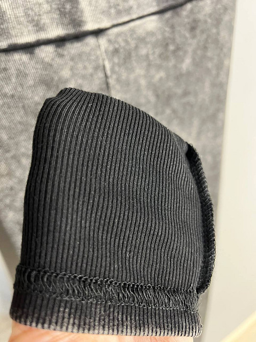 Лосини жіночі A-N 23060 рубчик варка тай дай тонкі трикотажні графіт, графіт, M Київ - фото 4