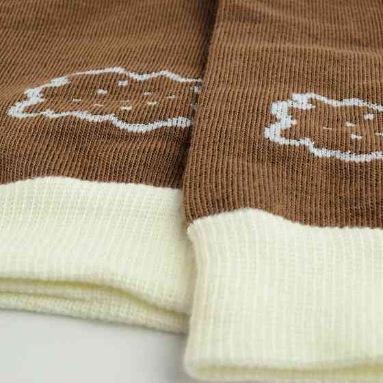 Демисезонные носки женские классические с рисунком GM Textile Высокие 36-41 Коричневый Сумы