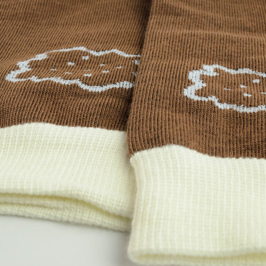 Демісезонні шкарпетки жіночі класичні з малюнком GM Textile Високі 36-41 Коричневий Суми - фото 3