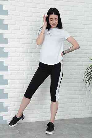 Спортивний костюм з бриджами "Dion" оптом | Норма Білий, 46-48 Київ