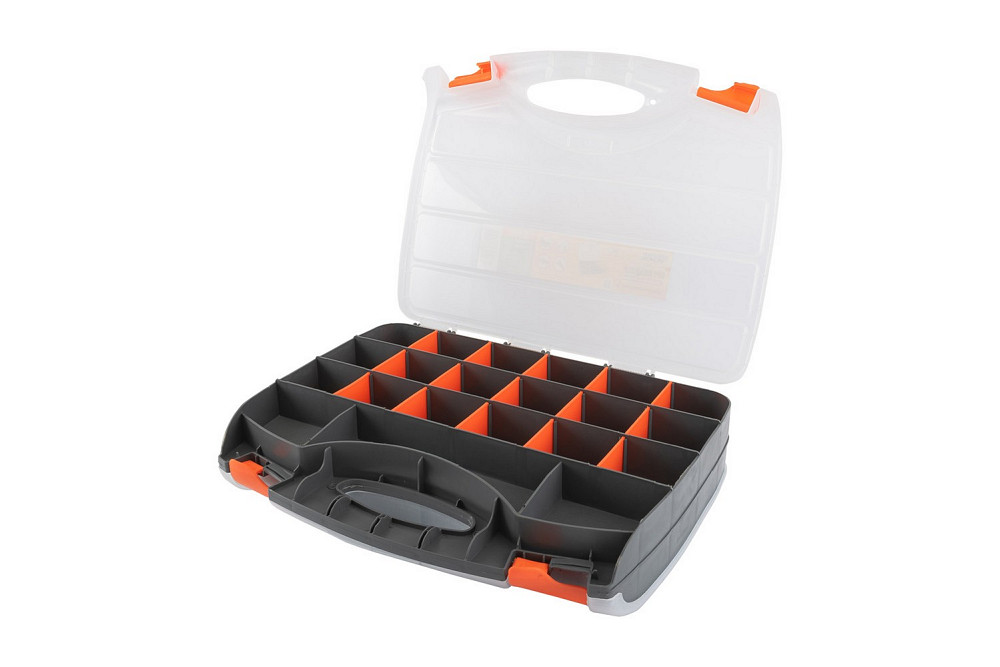 MASTERTOOL Органайзер двосторонній MASTERTOOL з ручкою 15" 380х290х80 мм 30 секцій 79-3130 Коломыя - изображение 4