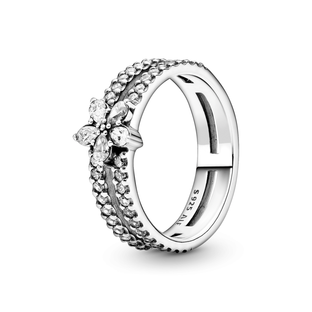 Срібна каблучка   "Блискуча сніжинка" 199236C01 MasterSem Київ - фото 1