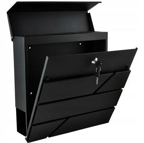 Поштова скринька велика з кришкою та 2 ключами Malatec (6238) Сталь Нововолинськ - фото 4