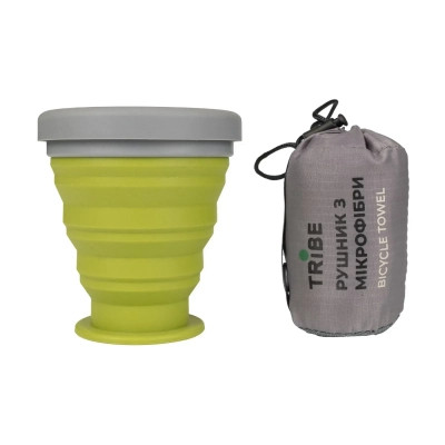 Туристическое полотенце Tribe Bicycle Towel 40х80 S Olive (T-LC-0005-S-olive) Винница - изображение 2