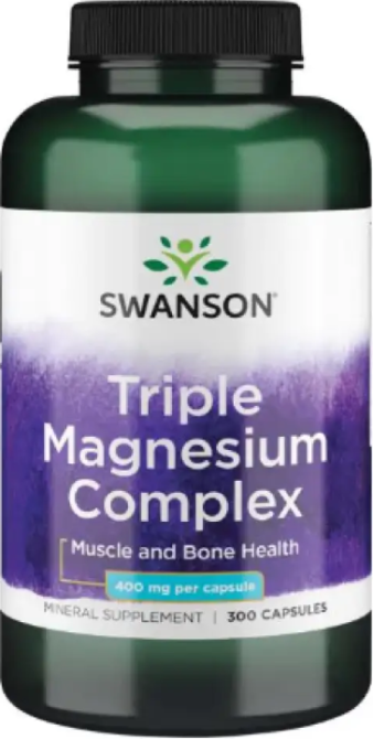 Магний Swanson Triple Magnesium Complex 400mg 300 капс Київ - фото 3