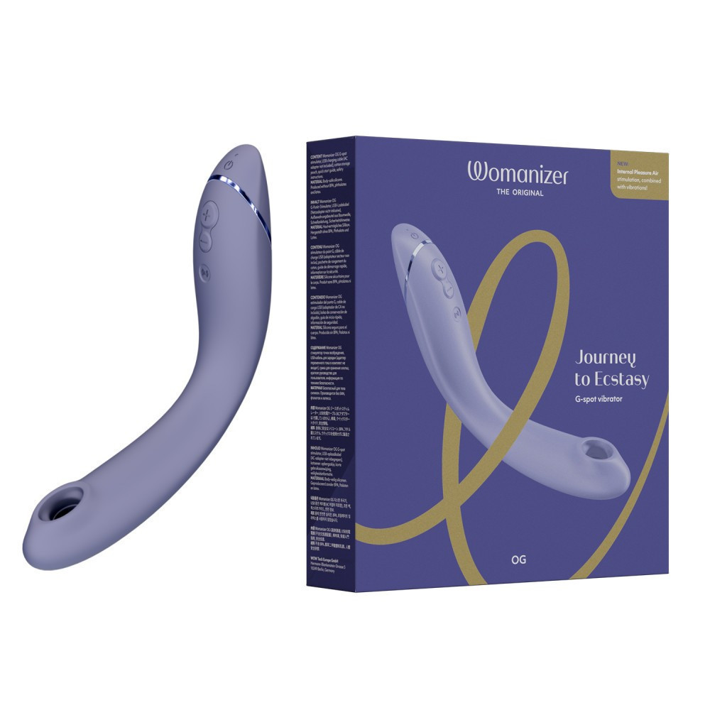 Вибратор для точки G c вакуумной стимуляцией Womanizer OG Lilac Sex Aura Киев - изображение 1