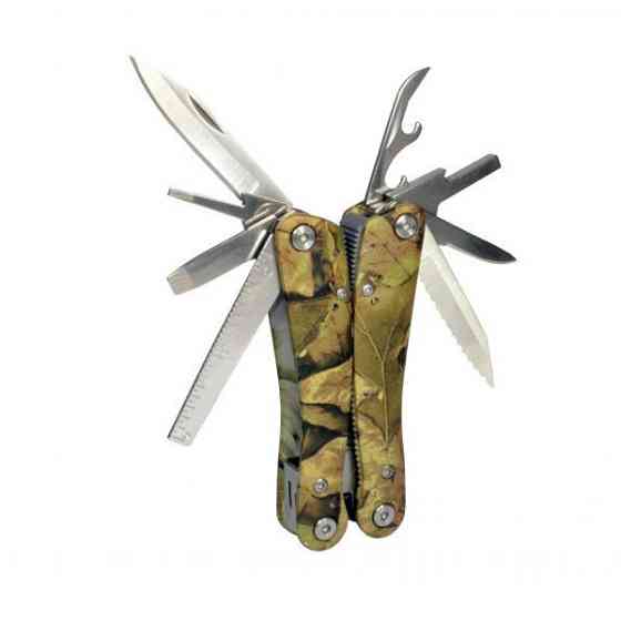 Мультитул Ganzo G107, (16.5 см) 22 функції, камуфляжний + біти та чохол Київ