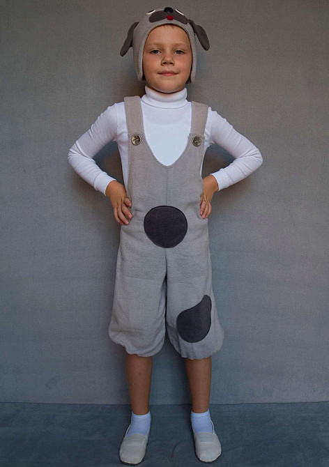 Собачка № 1. Детский карнавальный костюм (флис/серый) (3-4 года) Киев - изображение 1