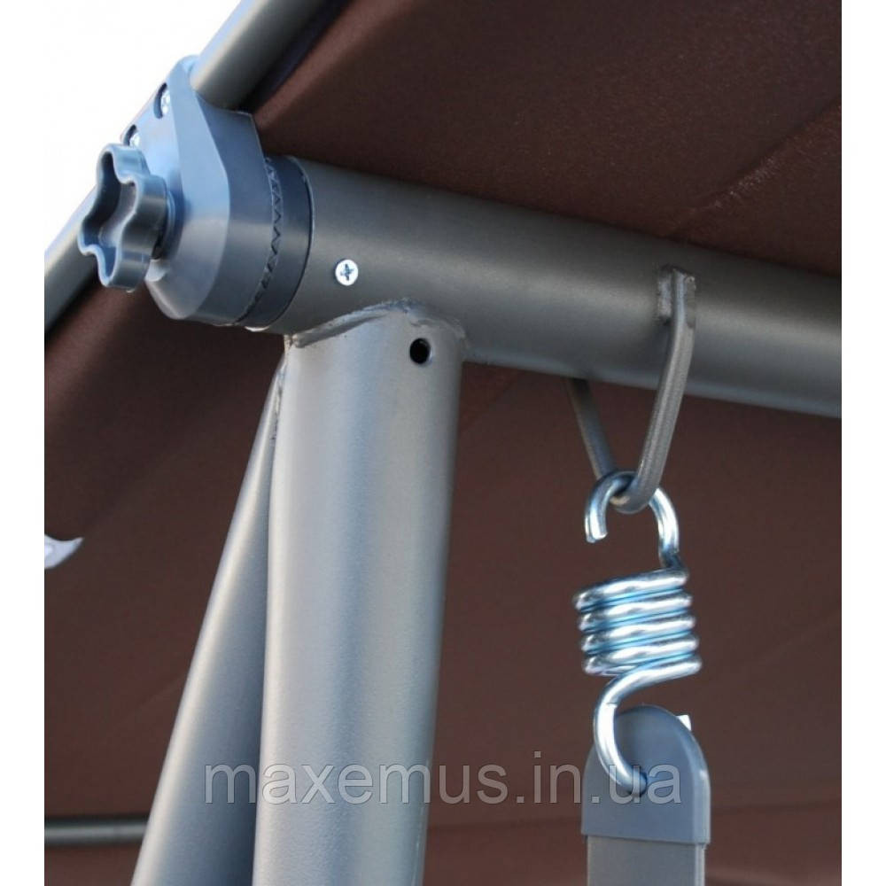 Садовые качели Bonro Garden 4-х местная раскладная с навесом качели для сада и дачи зеленая Мостиська - фото 9