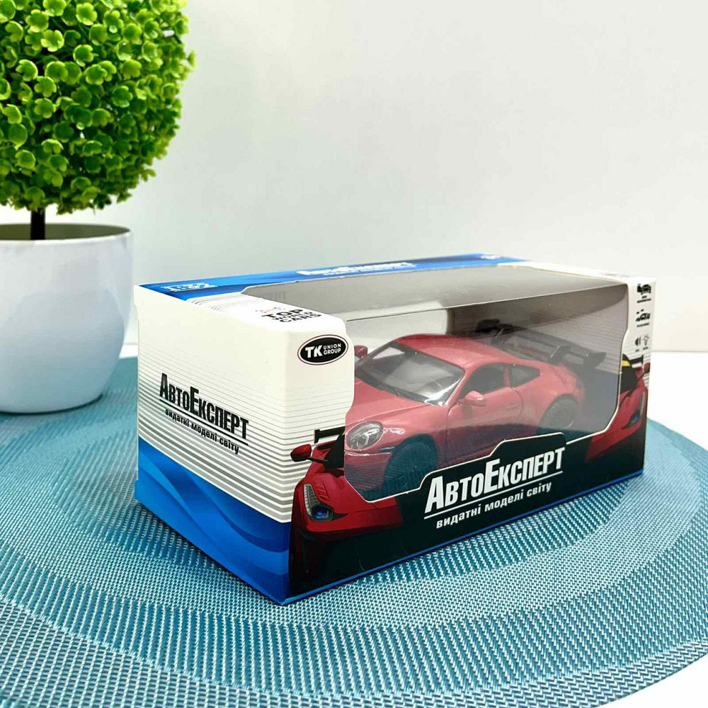 Машинка металева АвтоЕксперт Porsche 911 1:32 світло/звук 15см Червона (14772) Чернігів - фото 7