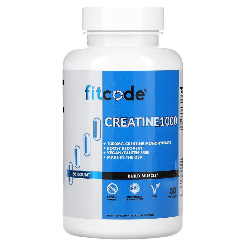 Креатин Fitcode Creatine1000, 500 mg, 60 Veggie Capsules Луцк - изображение 1